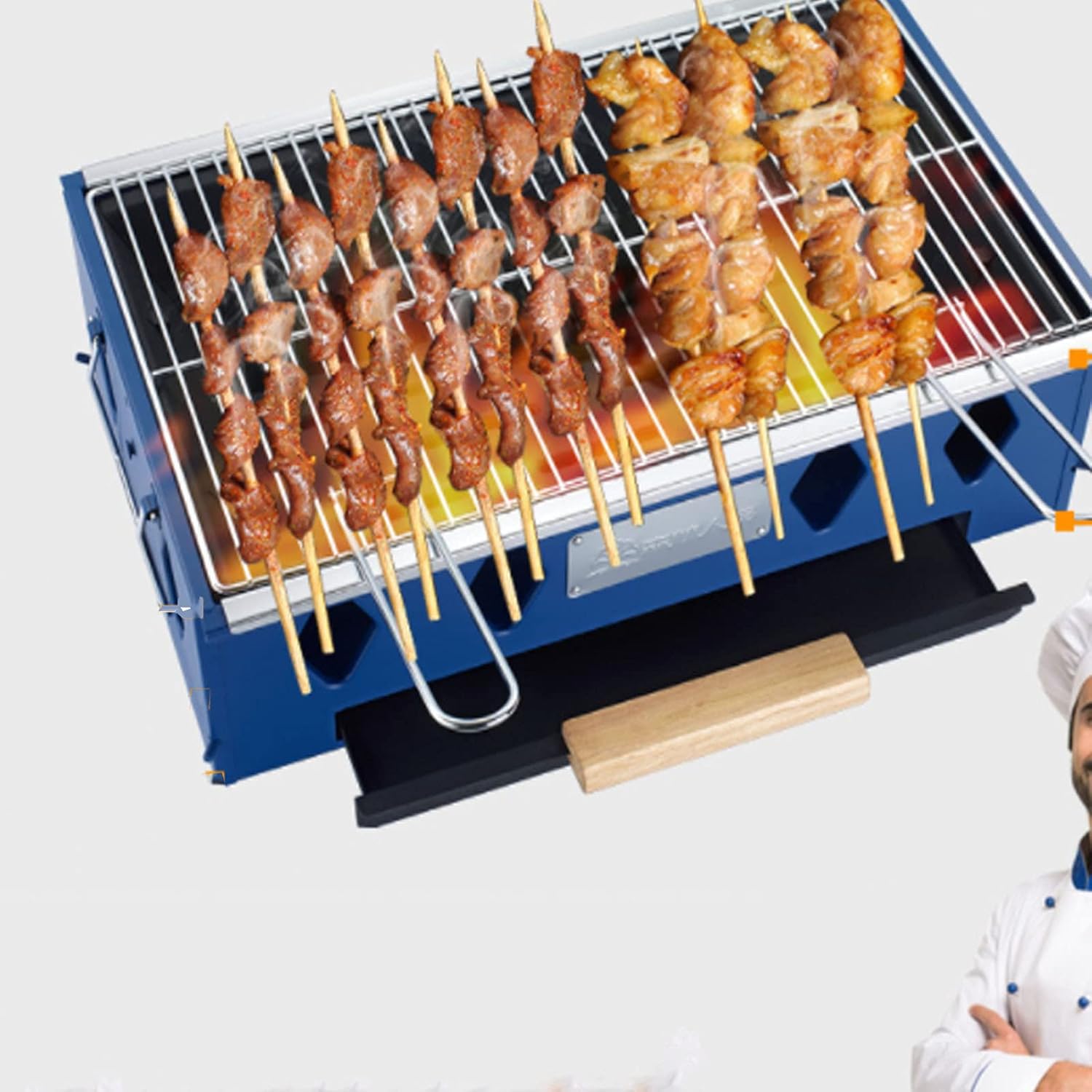 BBQ Rotisserie Grill Roaster Charcoal Spit Roast Machine Charcoal Bearing Lamb Spit Roaster Hog Roasting Machine