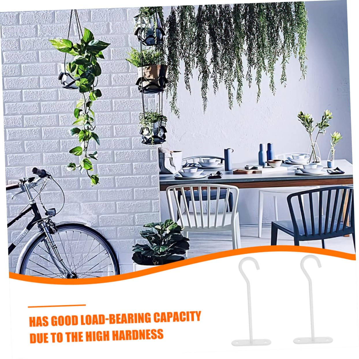 SUPVOX 20 Pièces Brancher Cintres pour Plantes De Plafond Crochets De Plafond Crochets Extérieurs pour Plantes Suspendues De Porche pour Suspendues Blanche Le Fer