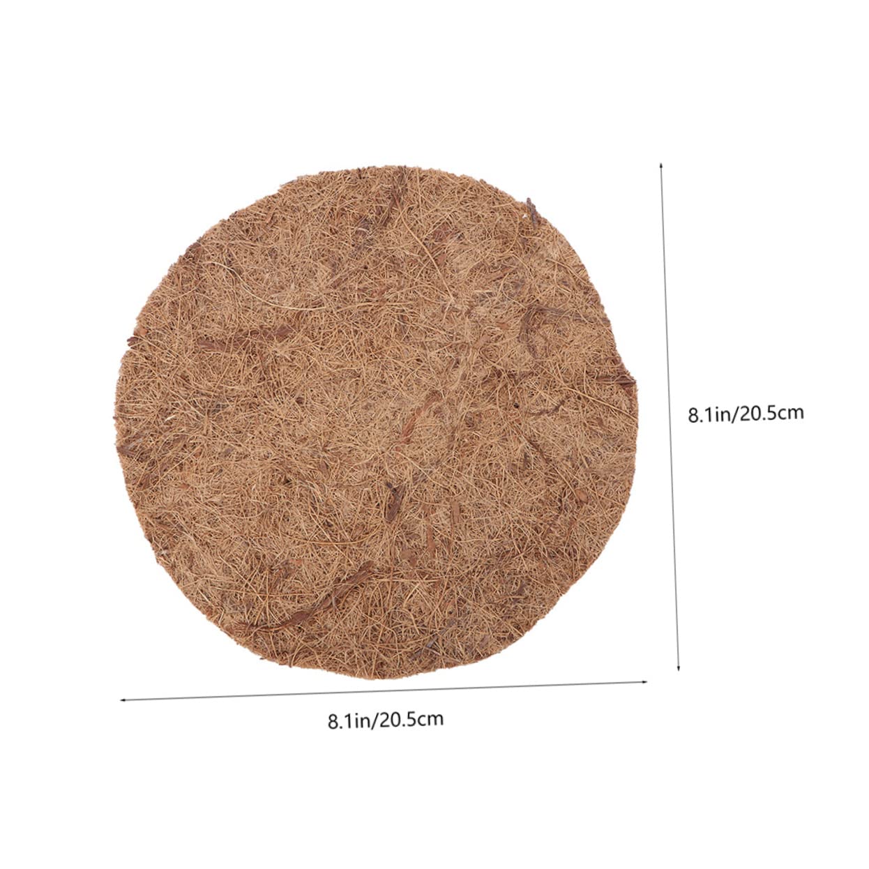 Mikikit 6pcs Coconut Fiber Bird Nest Mat for Pigeon Breeding Breathable Nesting Pad for Poultry Eggs Protection Cozy Environment for Chickens and Birds