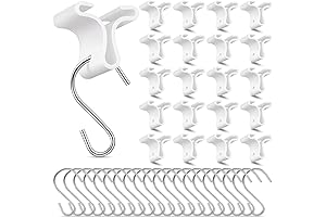 Moxweyeni White Ceiling Clips - Hang Anything For Decor Or Organization