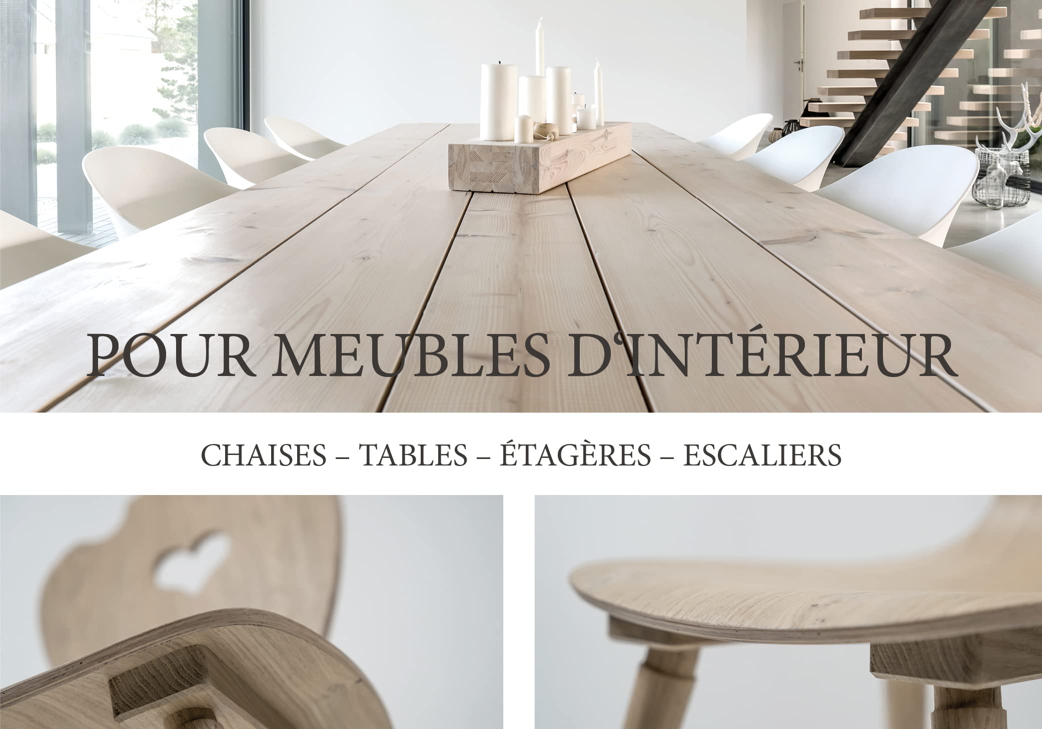 Scandic Oil OLI-NATURA pour meubles – Huile aspect bois brut – 1L – sans solvants, huile de bois invisible pour l'intérieur – meubles, tables, chaises, commodes, étagères – chêne, épicéa, pin, sapin