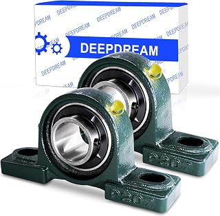 2 Pcs UCP207-23 Pillow Block Mounted Bearing with 1-7/16"(1.4375inch) Self Alignment
