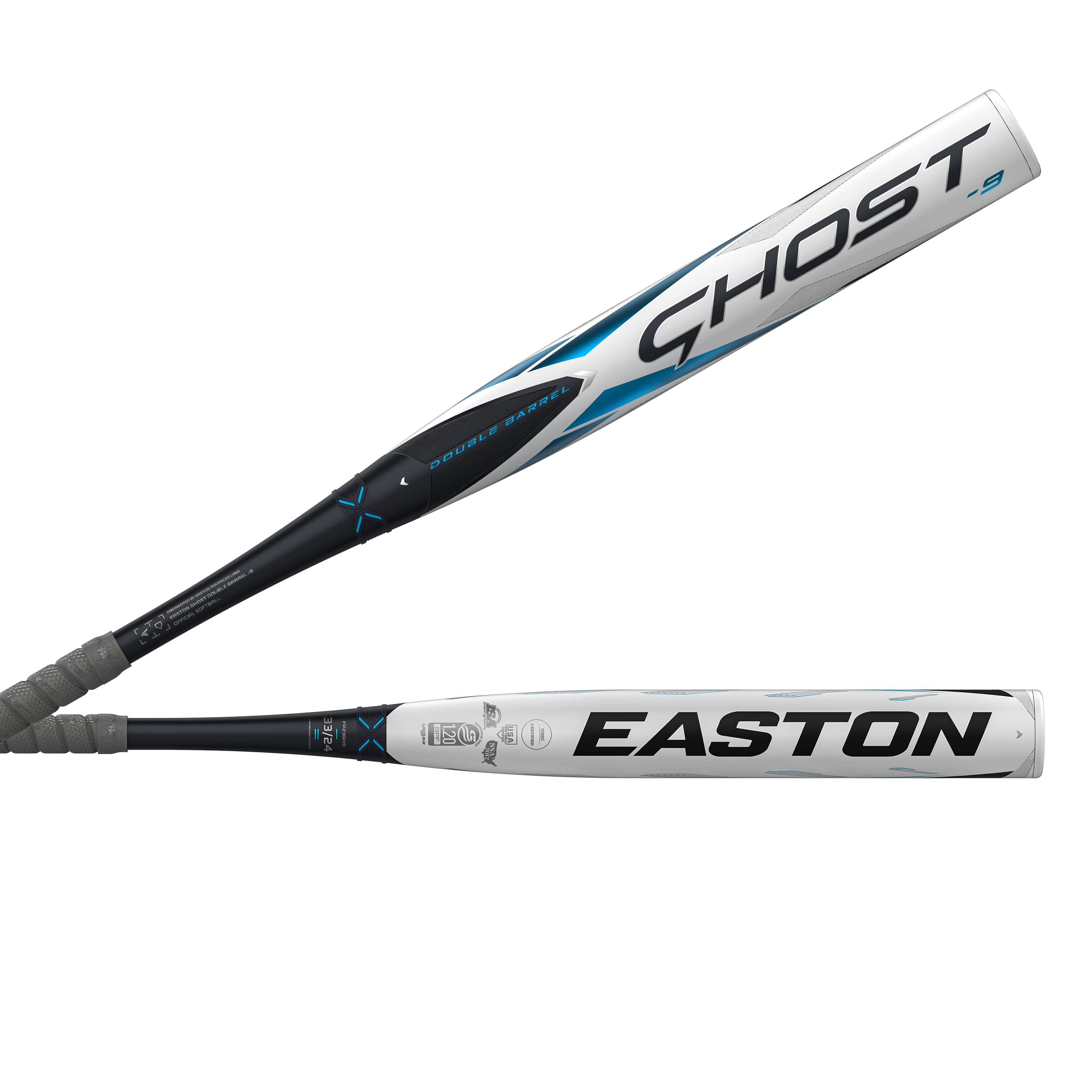 Easton | 2023 | Ghost Double Barrel Fastpitch Softball Bat | Approved for All Fields | -11 / -10 / -9 / -8 Drop | 2 Pc. Composite
