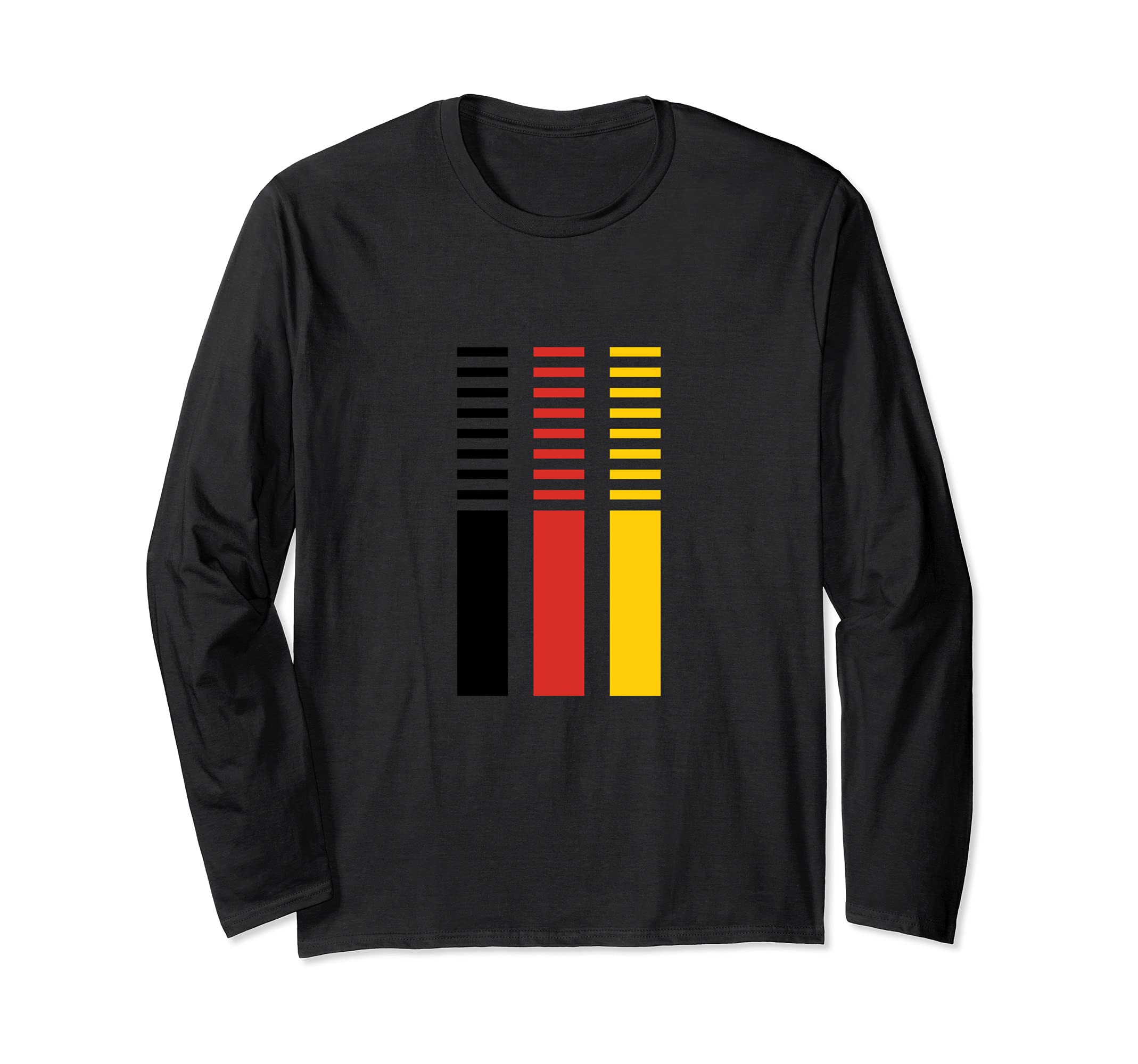 Flag Germany Long Sleeve T-Shirt, Black
