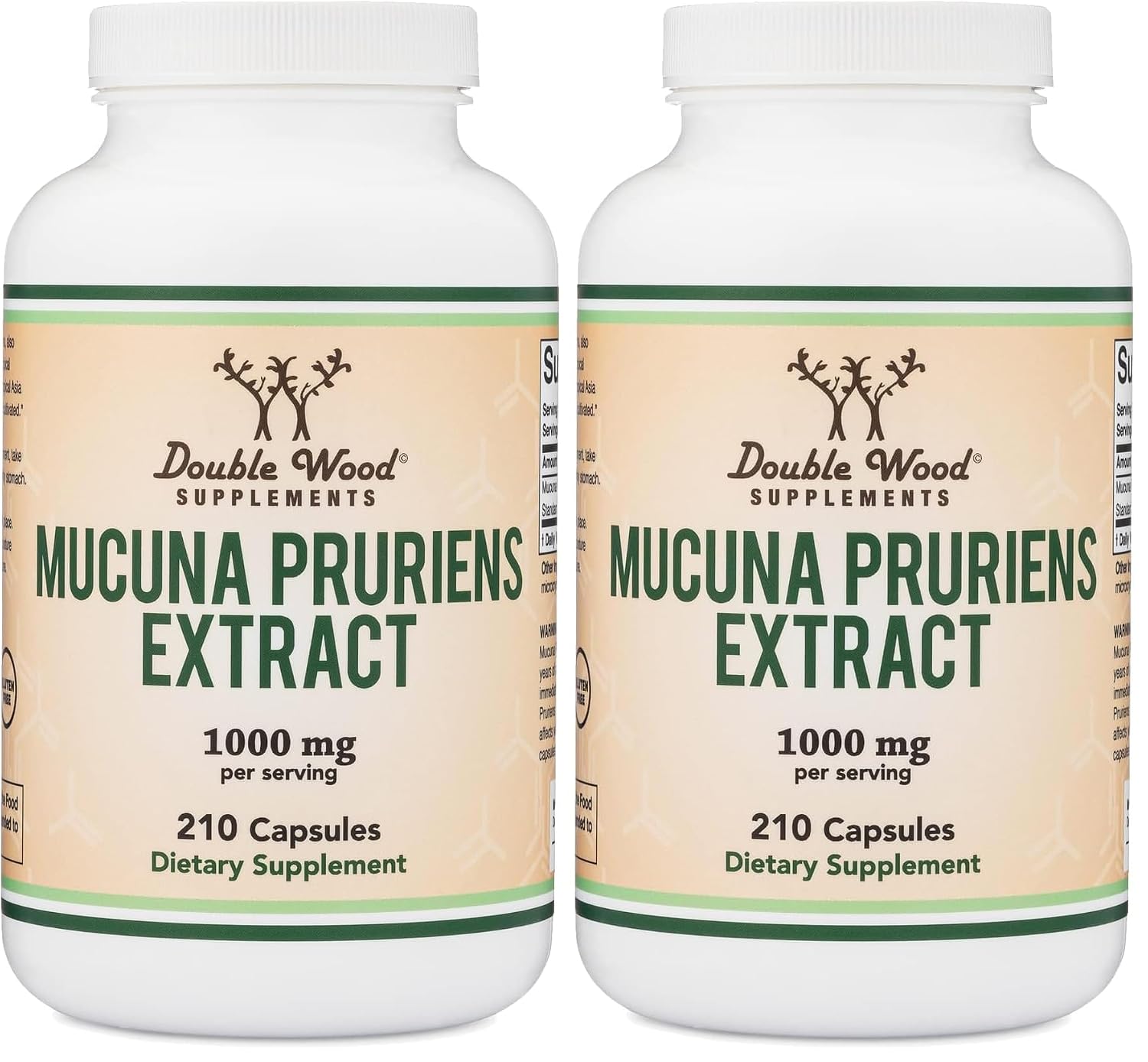 Mucuna Pruriens Extract Capsules - Dopamine Boosting Supplement - 210 Count, 1,000mg Per Serving, 20% (from Velvet Bean) (for Mood and Motivation Support) Third Party Tested by...