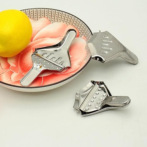 Miniatura 4 de Exprimidor Manual De Jugo, 2 Piezas Exprimidor De Limón De Acero Inoxidable, Prensa De Frutas, Utensilios De Cocina, Exprimidor De Naranja,