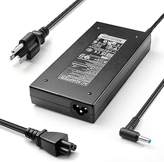 150W 7.7A Genuine Charger for HP ZBook Studio G3 G4 G5 G6 G7,15 G3 G4 G5 G6,Power G7 G8,Fury 15 17 G7 G8, 15u G3,15v x360 G5 Mobile Workstation,OMEN/Pavilion 15 17 Laptop Power Supply Adapter Cord