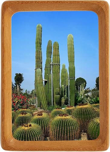 Miniatura 9 de Marco de fotos de madera natural inspirado en el marco de fotos de mesa con paspartú, pantalla vertical u horizontal (teca, 4 x 6 mate a 3 x 5)