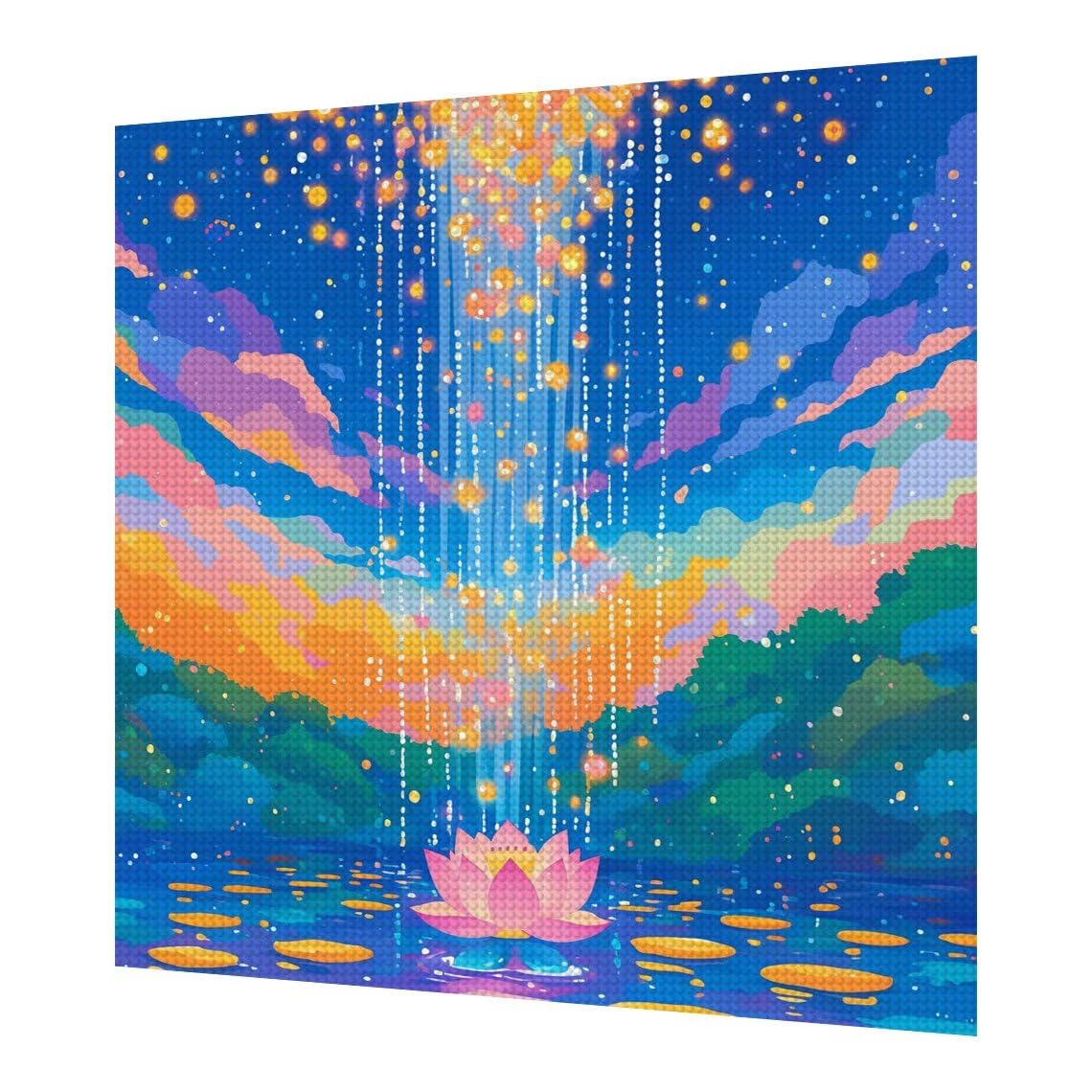 Zestawy artystyczne Zen Diamond dla dorosłych, 61 x 80 cm, mały obraz diamentowy, lotos, płótno, kryształ, sztuka i rękodzieło, zestawy hobbystyczne, 5D, pełne wiercenie, hafty do dekoracji wnętrz