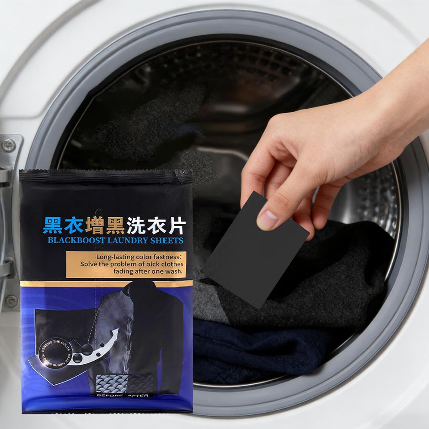 Portable Dye Catcher Sheets, Black Clothes Color Guard, for Laundry Protection, Gentle Fabric Safe, Home and Travel Cotton Wool Jeans Office Hotel Dorm Bathroom Laundry Care