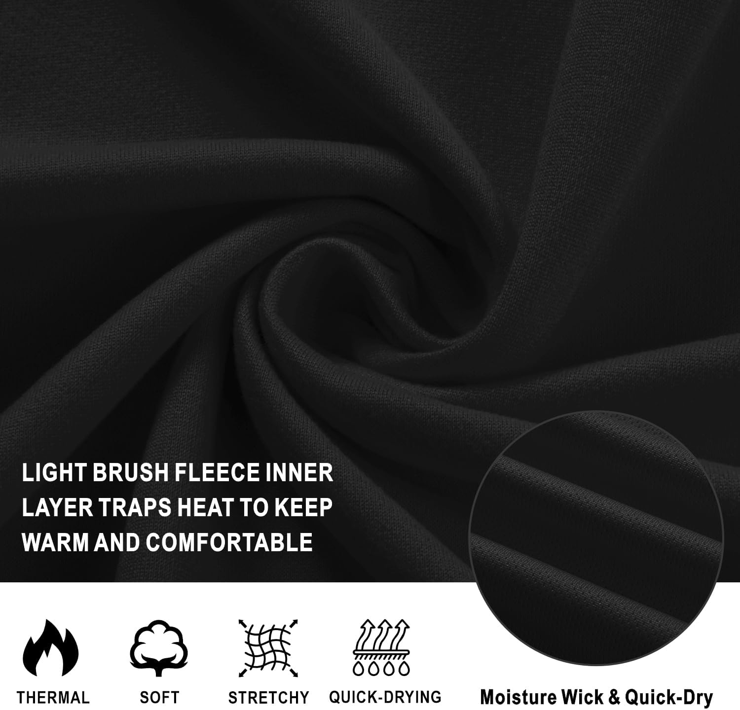 Przewalski Men's Cycling Jersey Winter Long Sleeve Fleece Bike Jacket Bicycle Shirt - Image 6