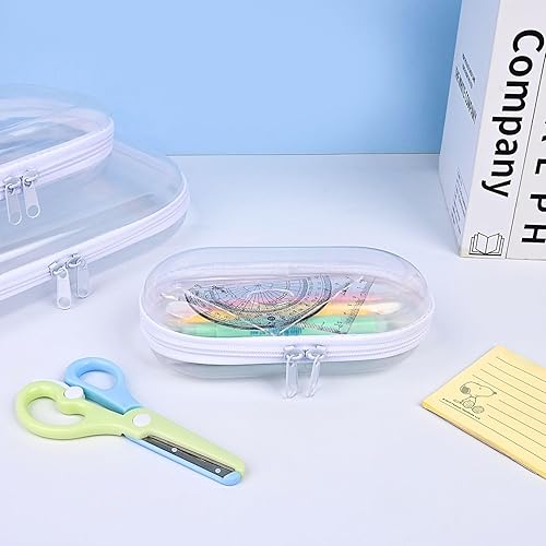 Miniatura 4 de Wizland Estuche rígido con cremallera, juego de caja de almacenamiento de juguetes transparente, organizador de almacenamiento de viaje portátil,