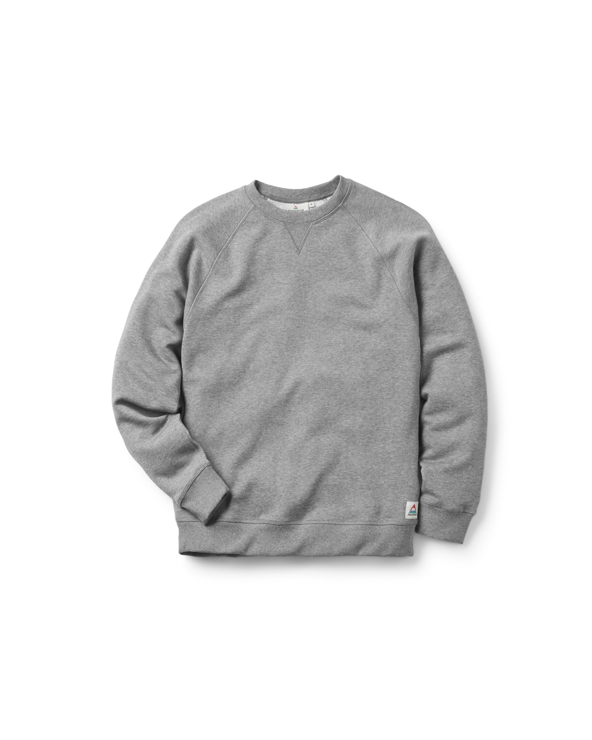 Passenger Men's Heritage Recycled Cotton Sweatshirt (UK, Alpha, XXL, Regular, Regular, Dark Grey Marl)