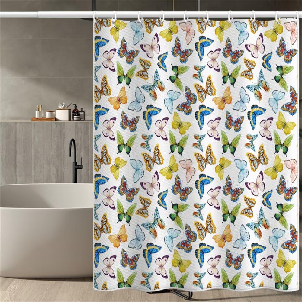 Rideau douche 240x200 anti-moisissure et imperméable en polyester lavable