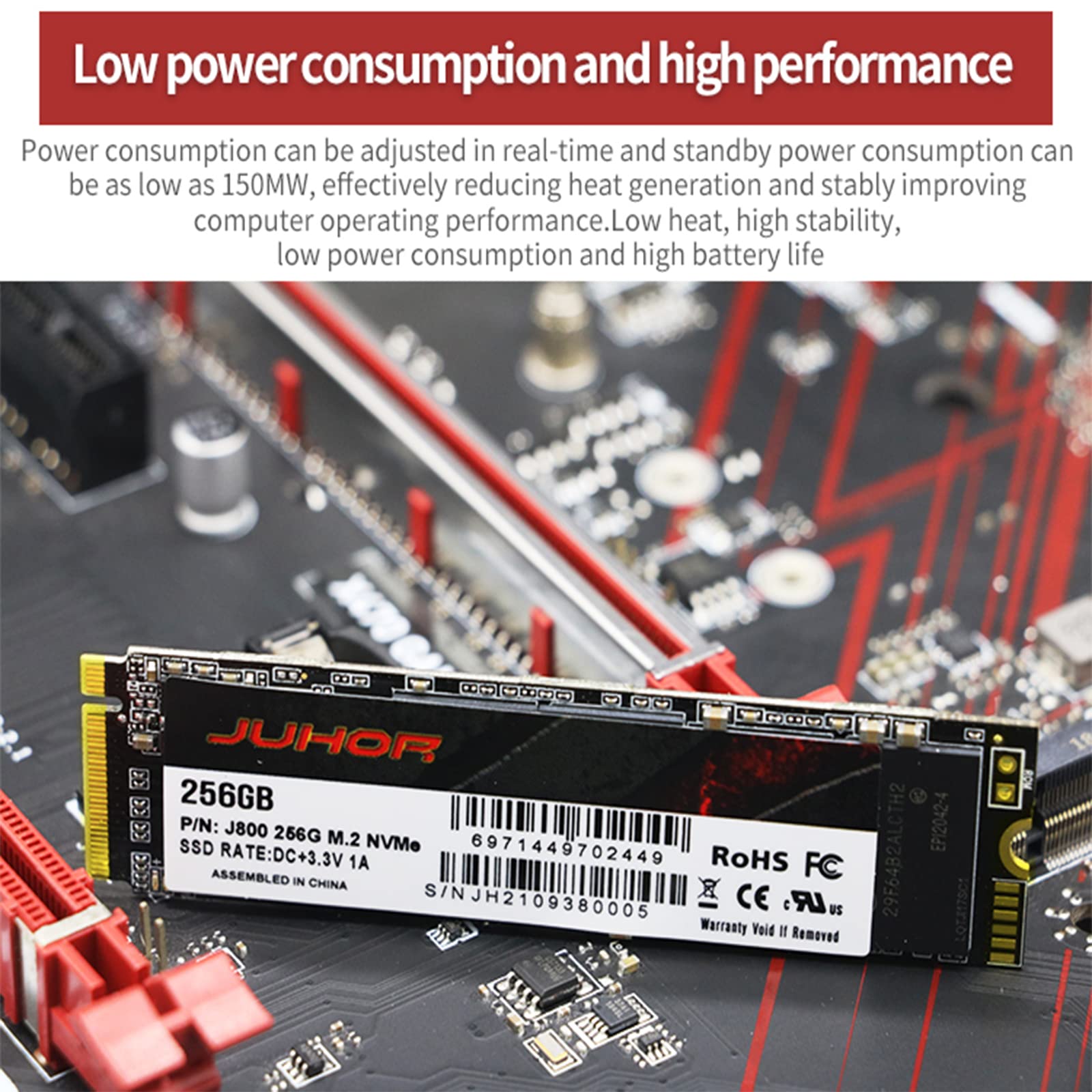 Amazon.com: JOHOR 512GB SSD M.2 NVMe Interface Internal Solid