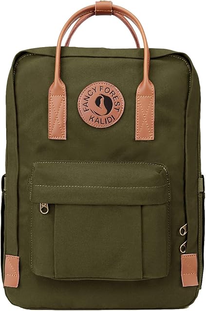 KALIDI Unisex Lightweight Backpack School Bag Water-resistant Casual Rucksack fits 15 inch Laptop for Boys Girls Men and Women