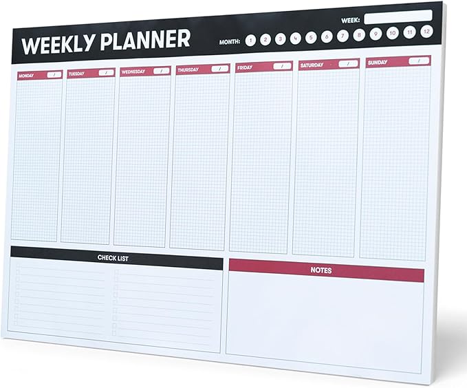 Grupo Erik Weekly Planner A3 Family Calendar 54 Tear Off Pages