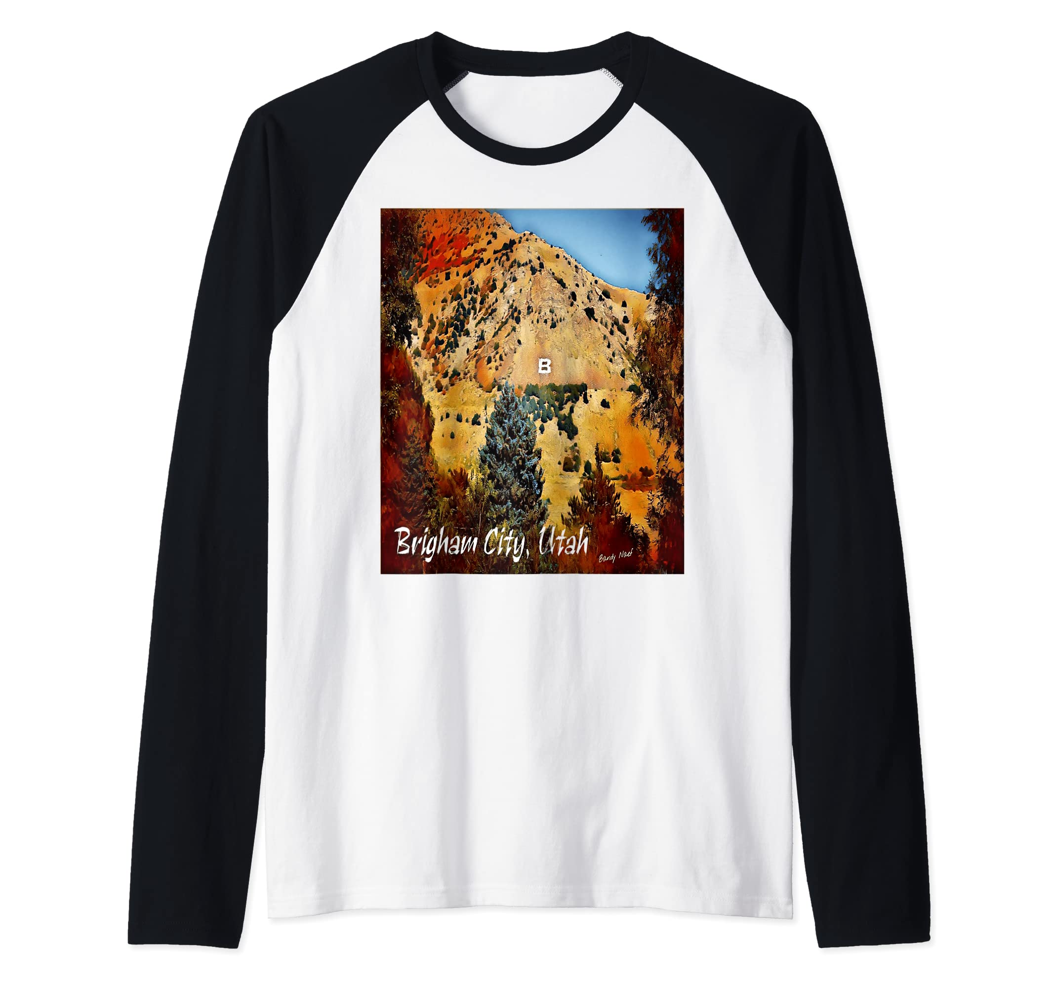 Brigham City B Raglan Baseball Tee