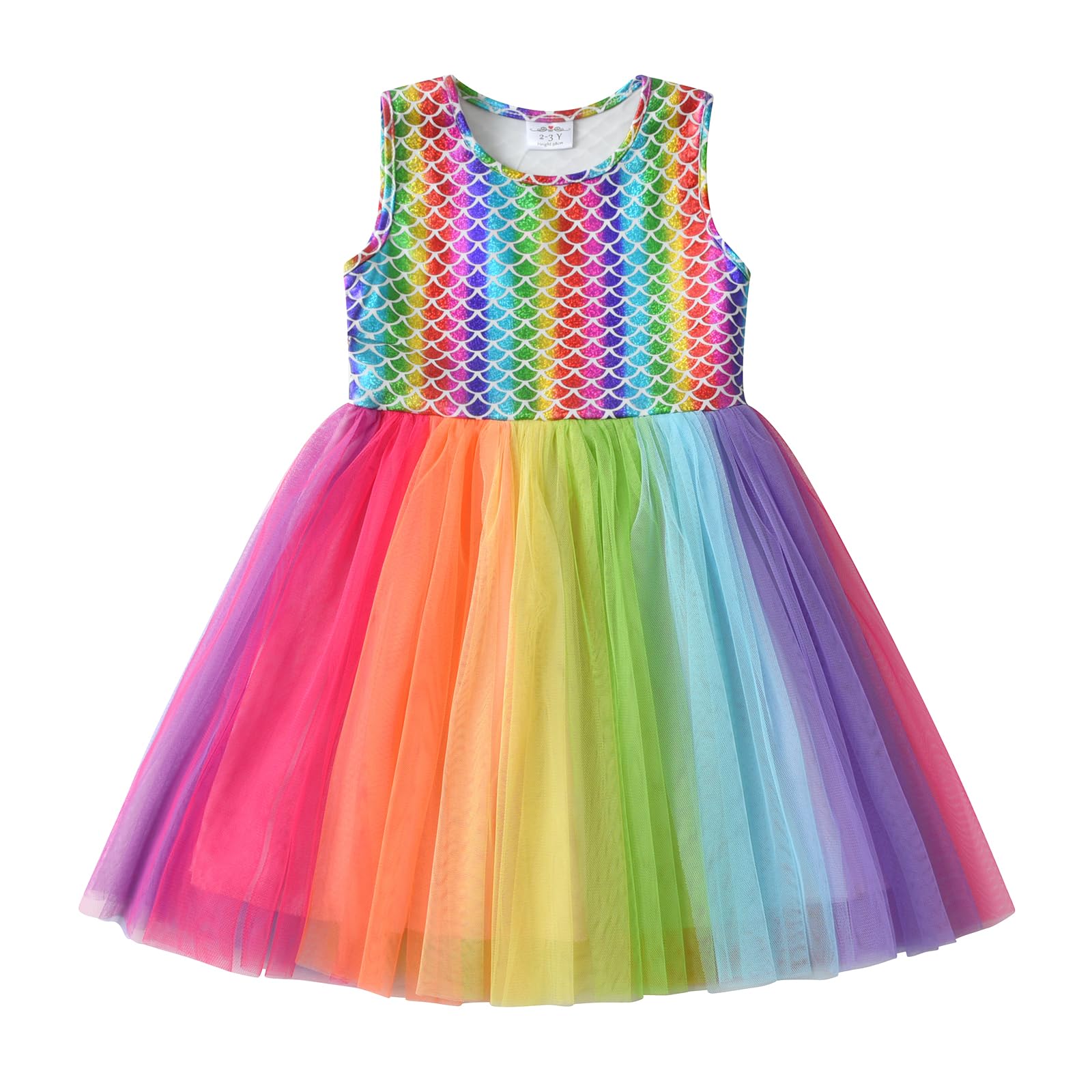 DXTON Toddler Girls Dresses Tutu Summer Short Sleeve Tulle Birthday Dress SH4202