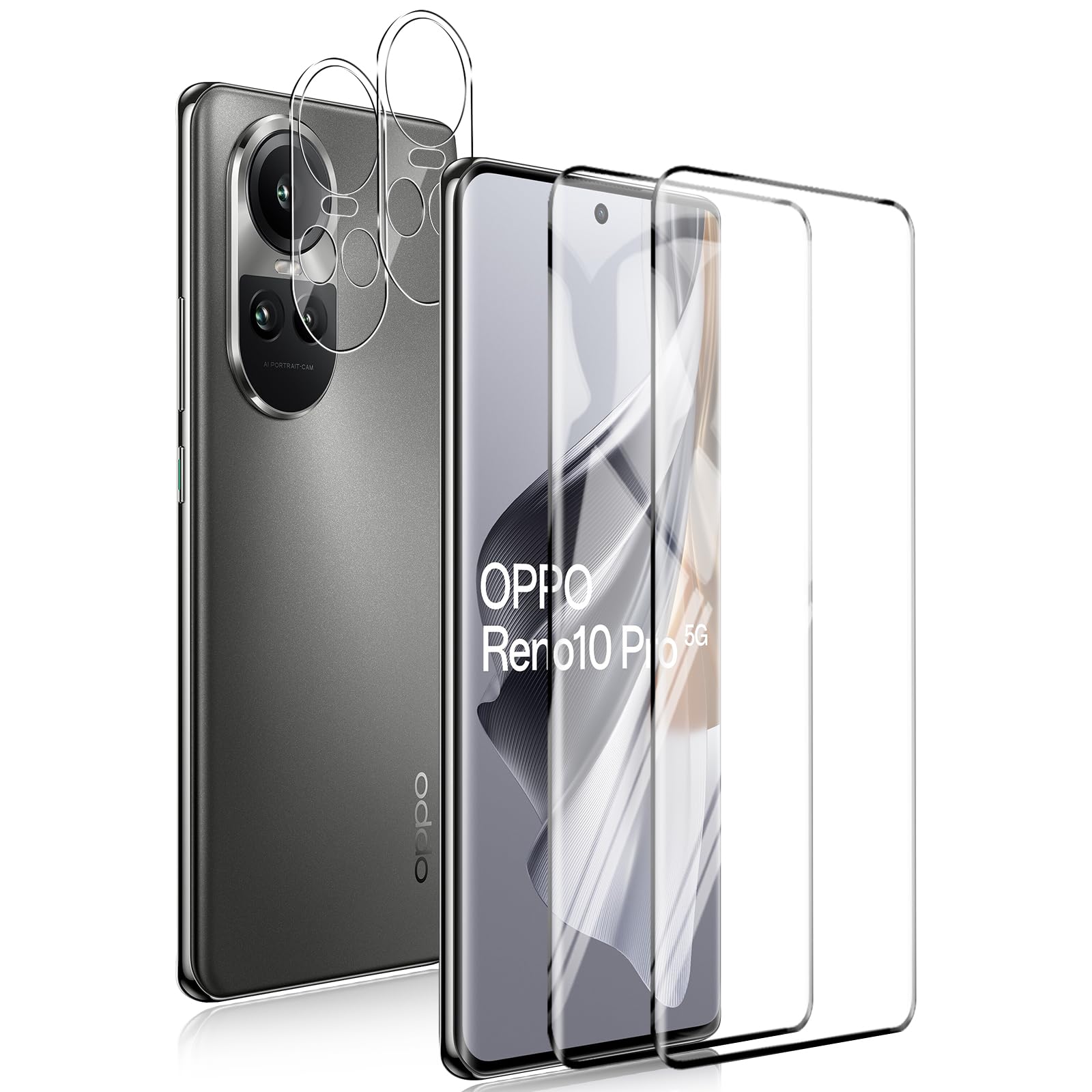 Amazon | For OPPO Reno10 Pro 5G ガラスフィルム(2枚)+カメラフィルム