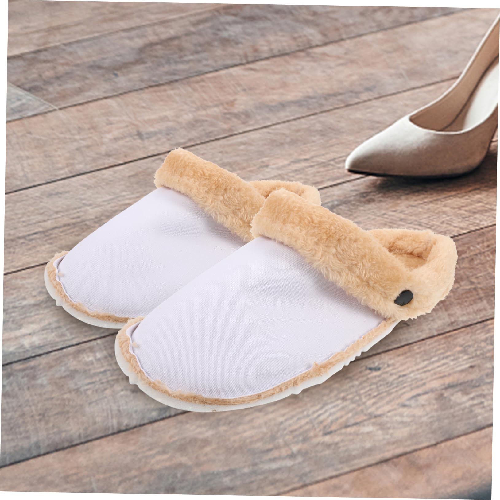 4pares Plantillas De Invierno Cálidas y Desmontables Para Zapatos Forro De Pelaje Insertos Para Zapatos Agujereados