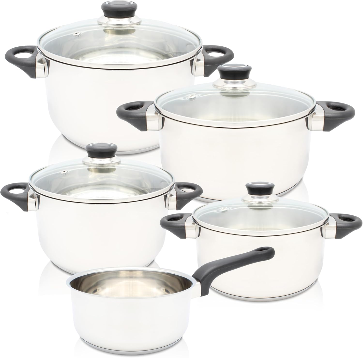 Karl Kruger 5 Pieces Apollo Stainless Steel Set