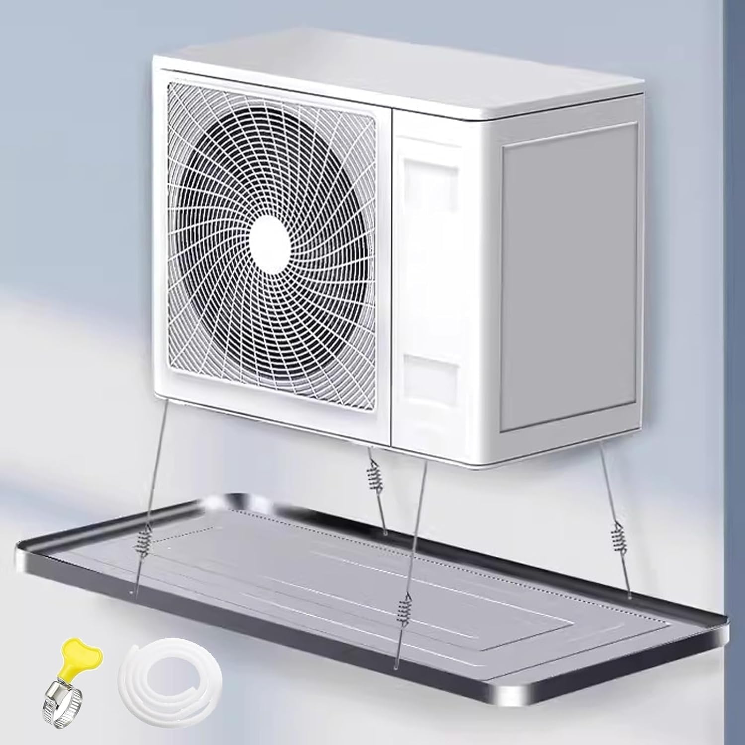 Stainless Steel Universal Air Conditioner Drain Pan - Efficient Water Collection Tray for Window AC, Essential Accessory for Optimal Condensate Drainage