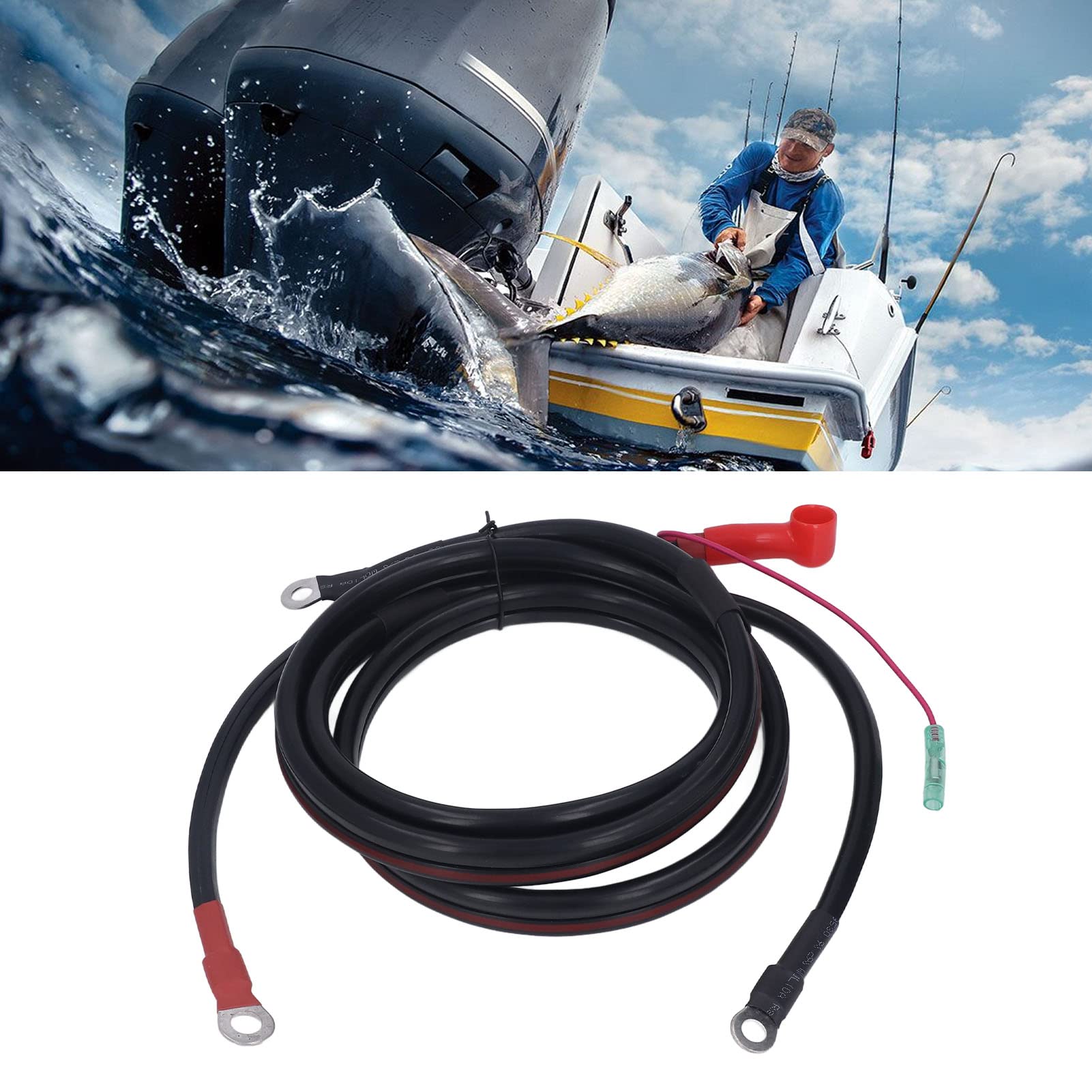2m Kabel Akumulatorowy 10mm Czysta Miedź, 4 AWG Parsun