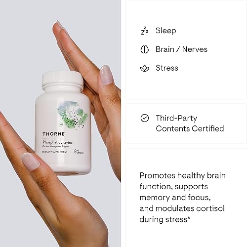 Miniatura 4 de Thorne Fosfatidilserina (anteriormente Iso-Phos) - Soporte para el manejo del cortisol - Suplemento aislado de fosfatidilserina para apoyar la