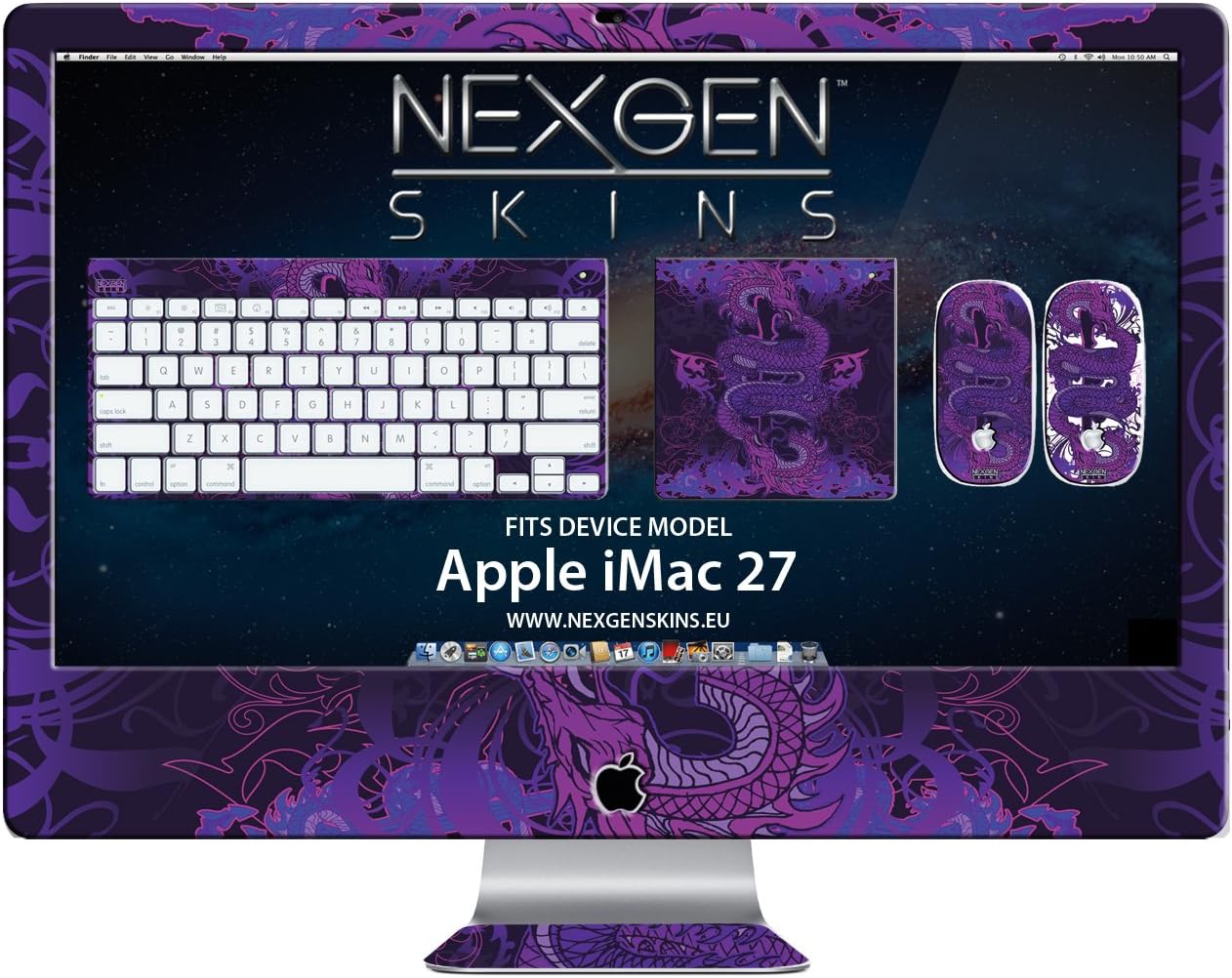 Skins Nexgen IMAC270015 Serpentine 3D Dimensional Case Skin for Apple IMac 27