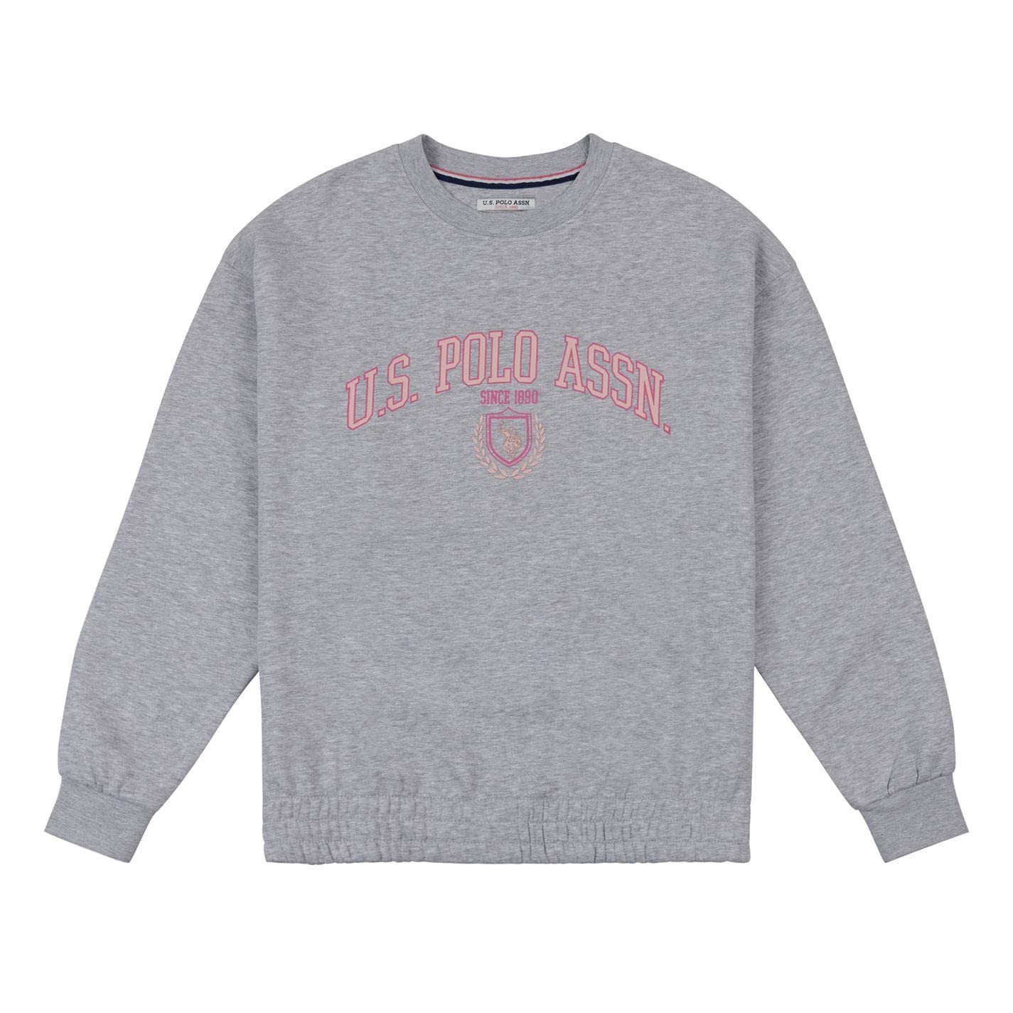 U.S. Polo Assn.Womens Logo Sweatshirt Pearl Grey Marl