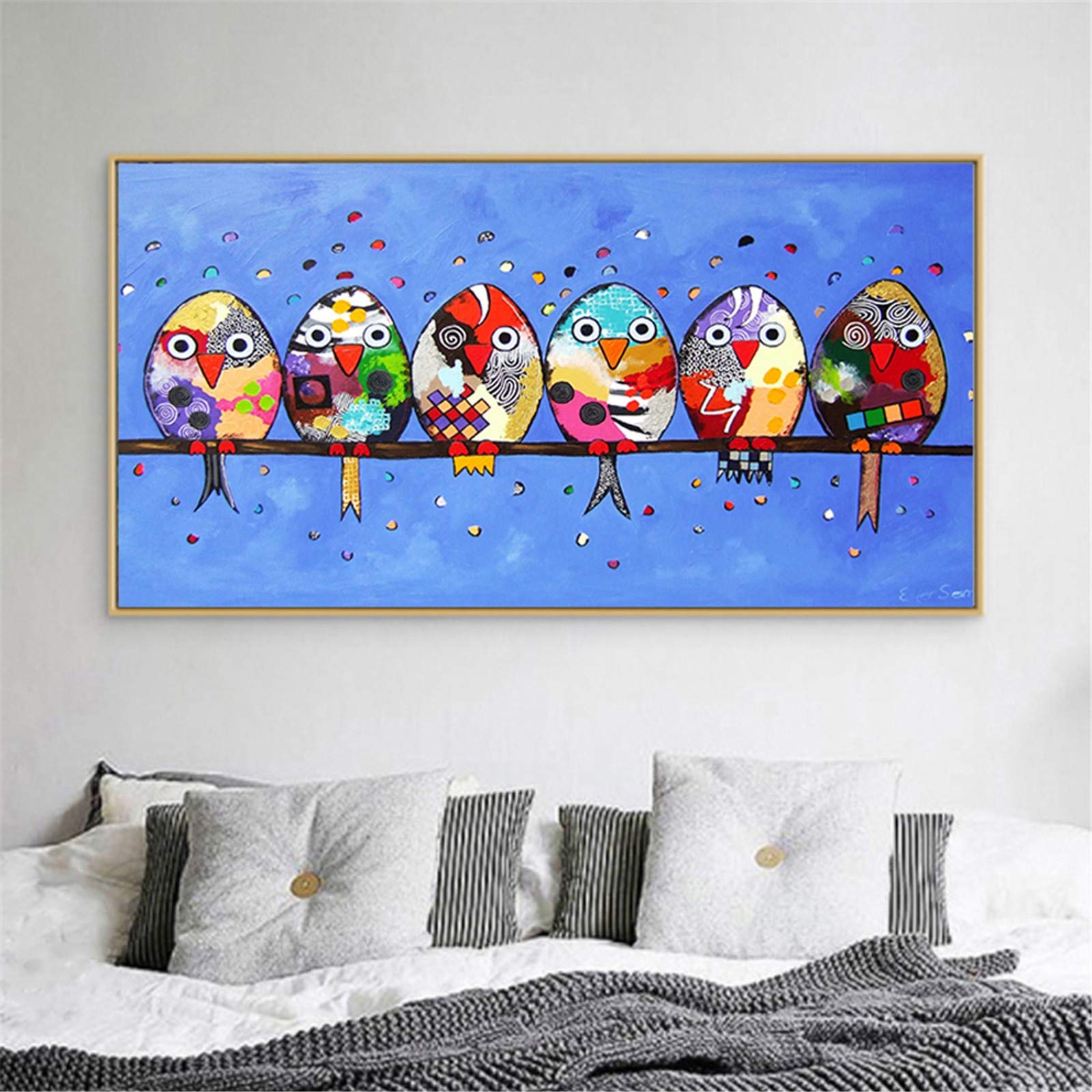 Peinture diamant oiseaux de couleur grand format pour occuper ses soirées d'hiver