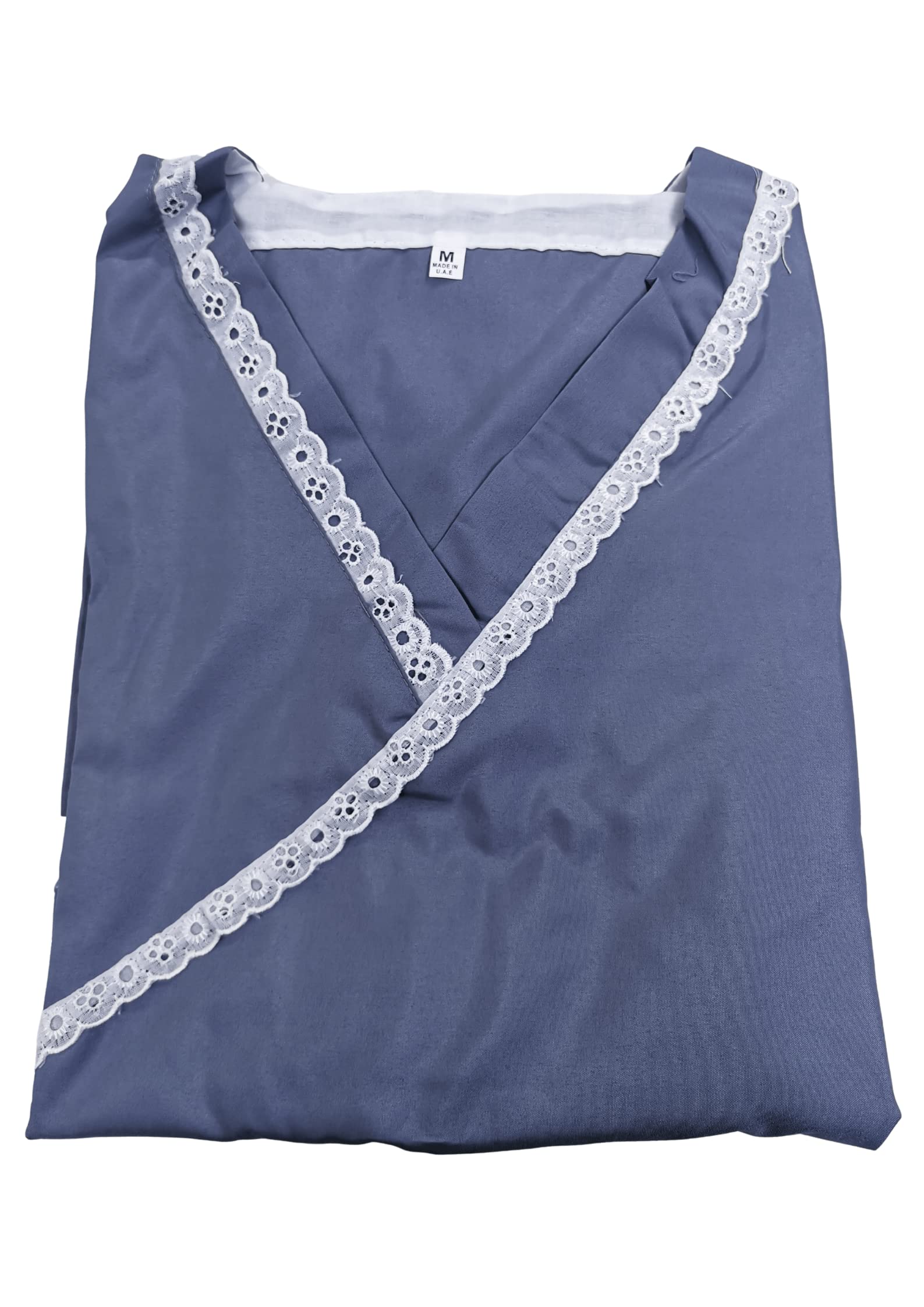 GenericBeautiful Maid/Nanny Uniform Set 100% soft Cotton with lace - Comfortable housemaid uniform