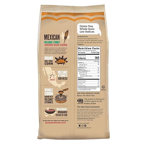 Miniatura 2 de Que Pasa Nature's Path - Chips de tortilla de maíz amarillo orgánico, 11 onzas (paquete de 6), sin gluten, sin OMG, por Nature's Path