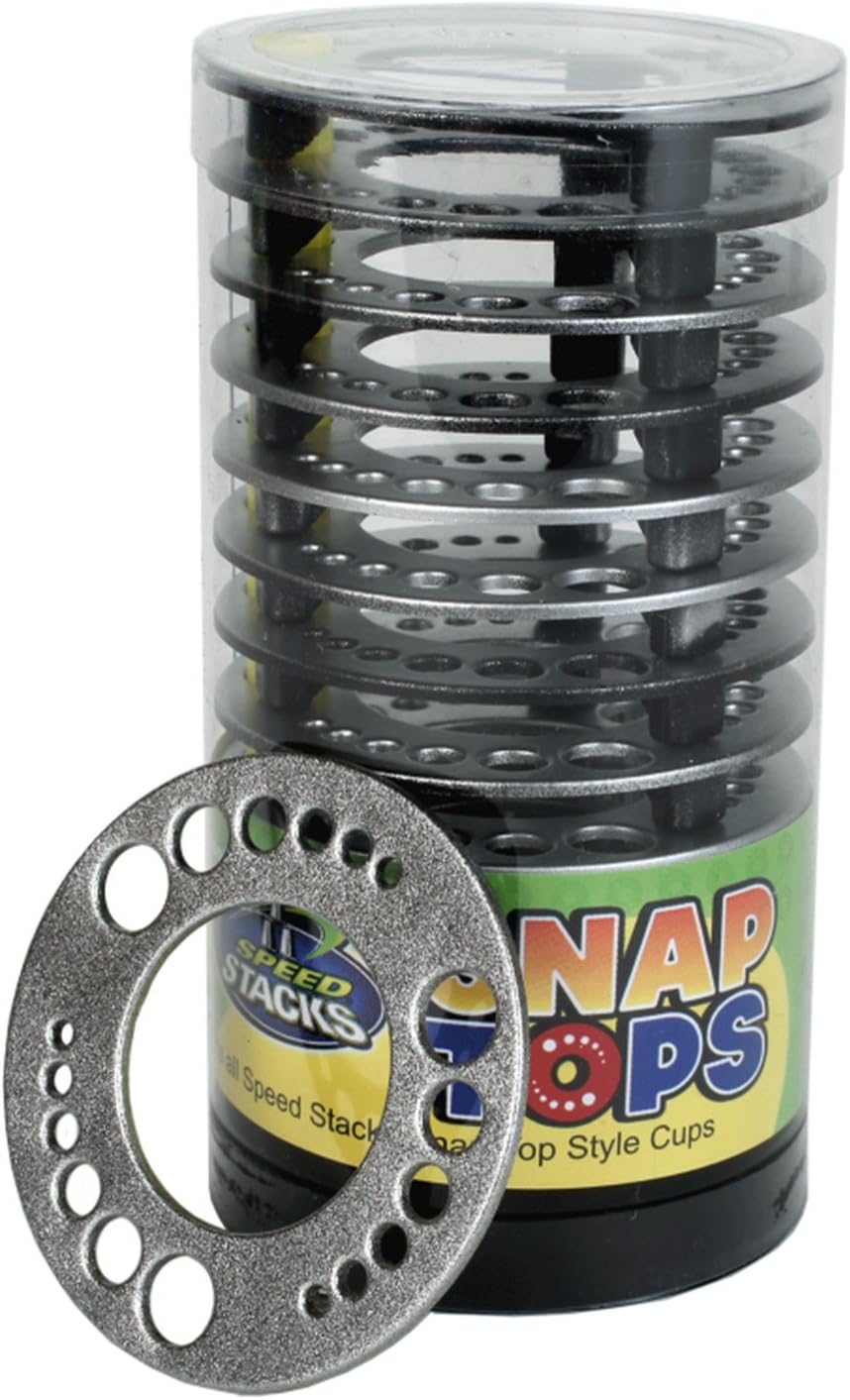 Speed Stacks A Set of 12 Snap Tops - Atomic Silver
