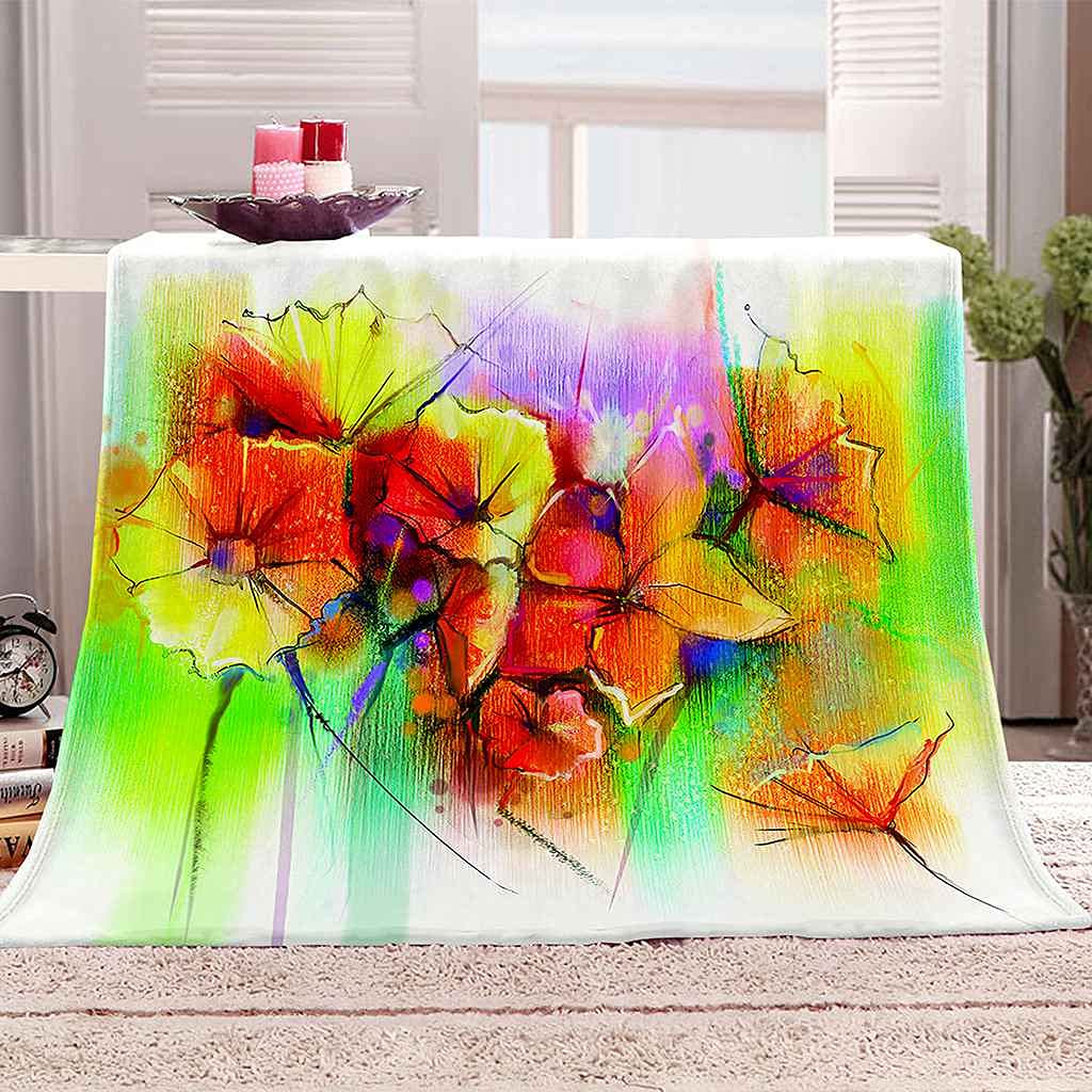 Couverture polaire 150x200 chaude douce plaid flanelle microfibre impression 3D