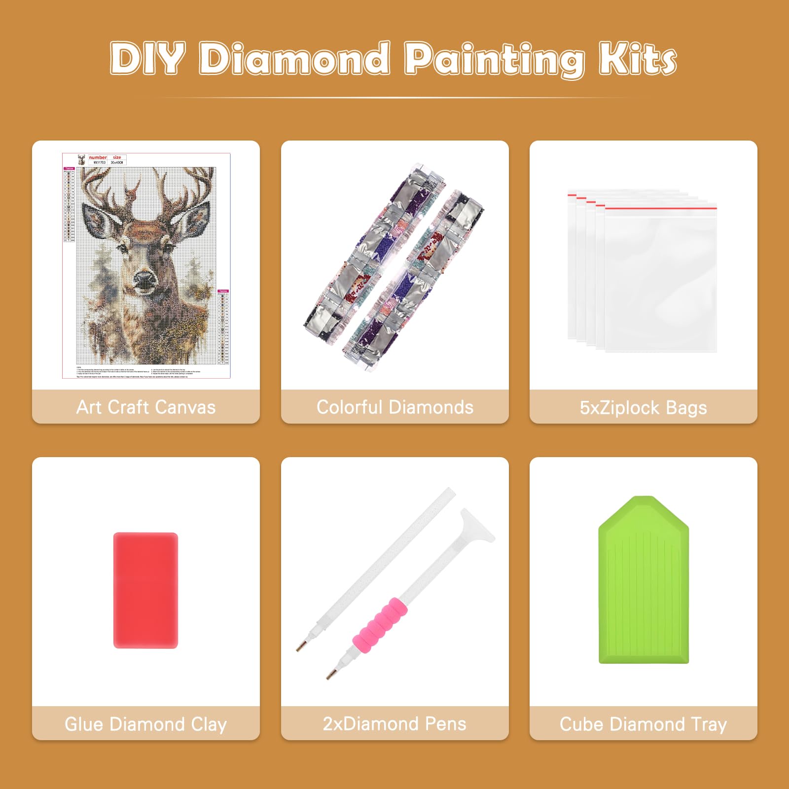 RICUVED Diamond Painting Deer Kits - Image 3