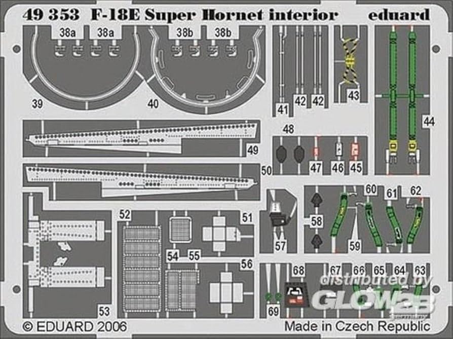 Amazon | エデュアルド 1/48 F/A-18E 内装エッチングパーツ (ハセガワ