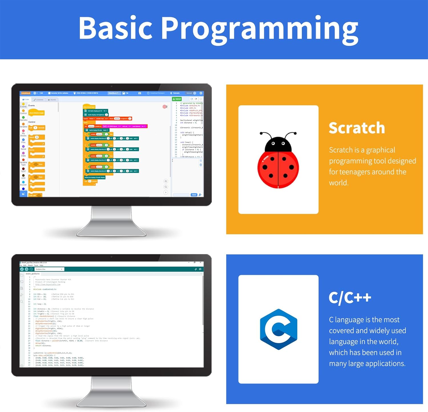 Basic Programming with KEYESTUDIO Inventor Starter Kit