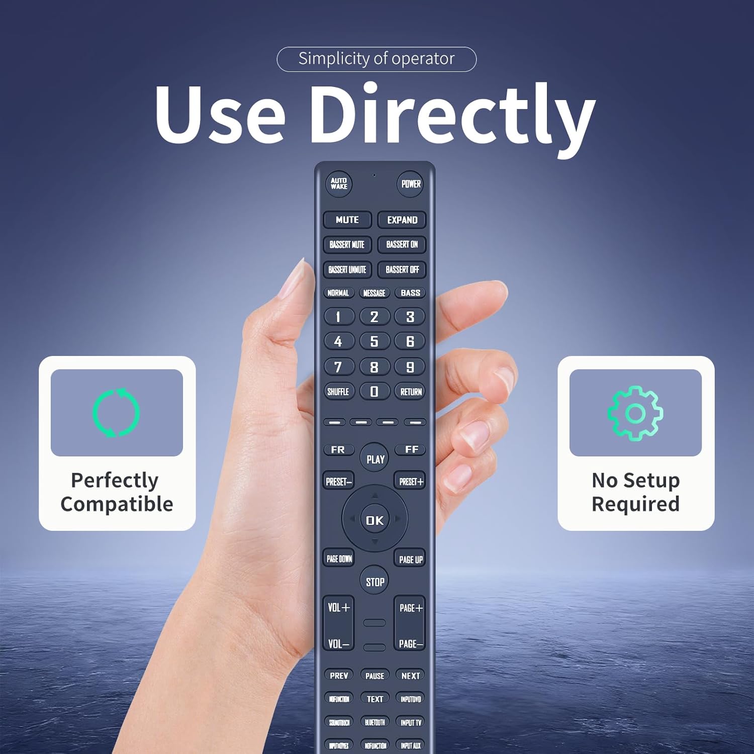 ZWP Replacement Remote Control Compatible with Bose soundbar 700 Home Theater 809945-0010