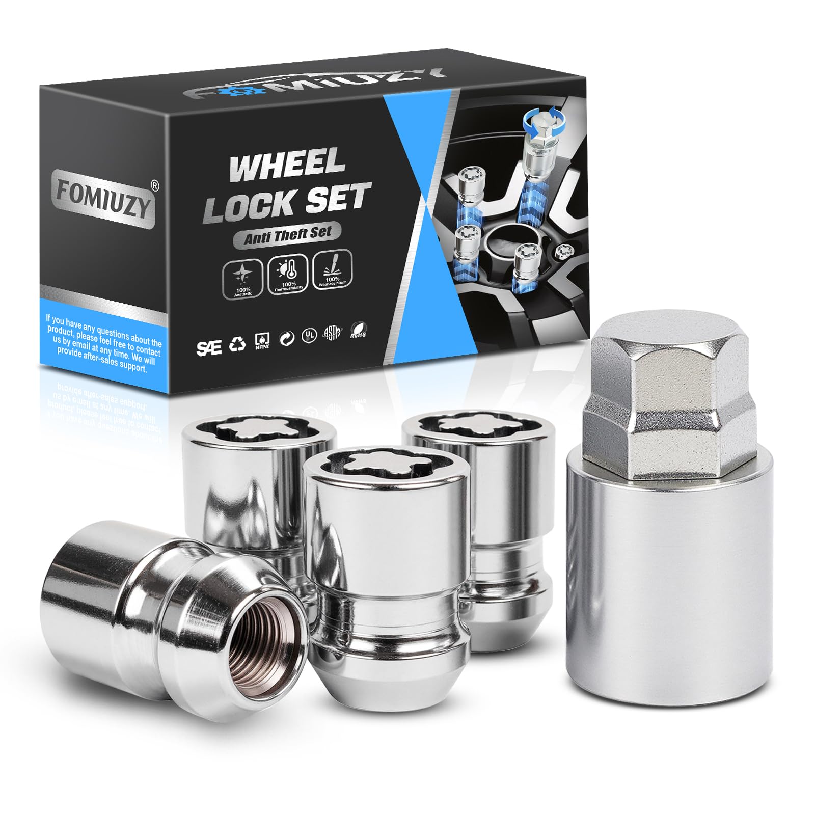 Amazon.com: FOMIUZY Wheel Lock Lug Nut Set M12 x 1.5 Anti Theft