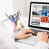 Vista 6 de Qtip - Dispensador de soporte para boticario con tapas, soporte de bola de algodón acrílico, tarros de boticario, dispensador transparente