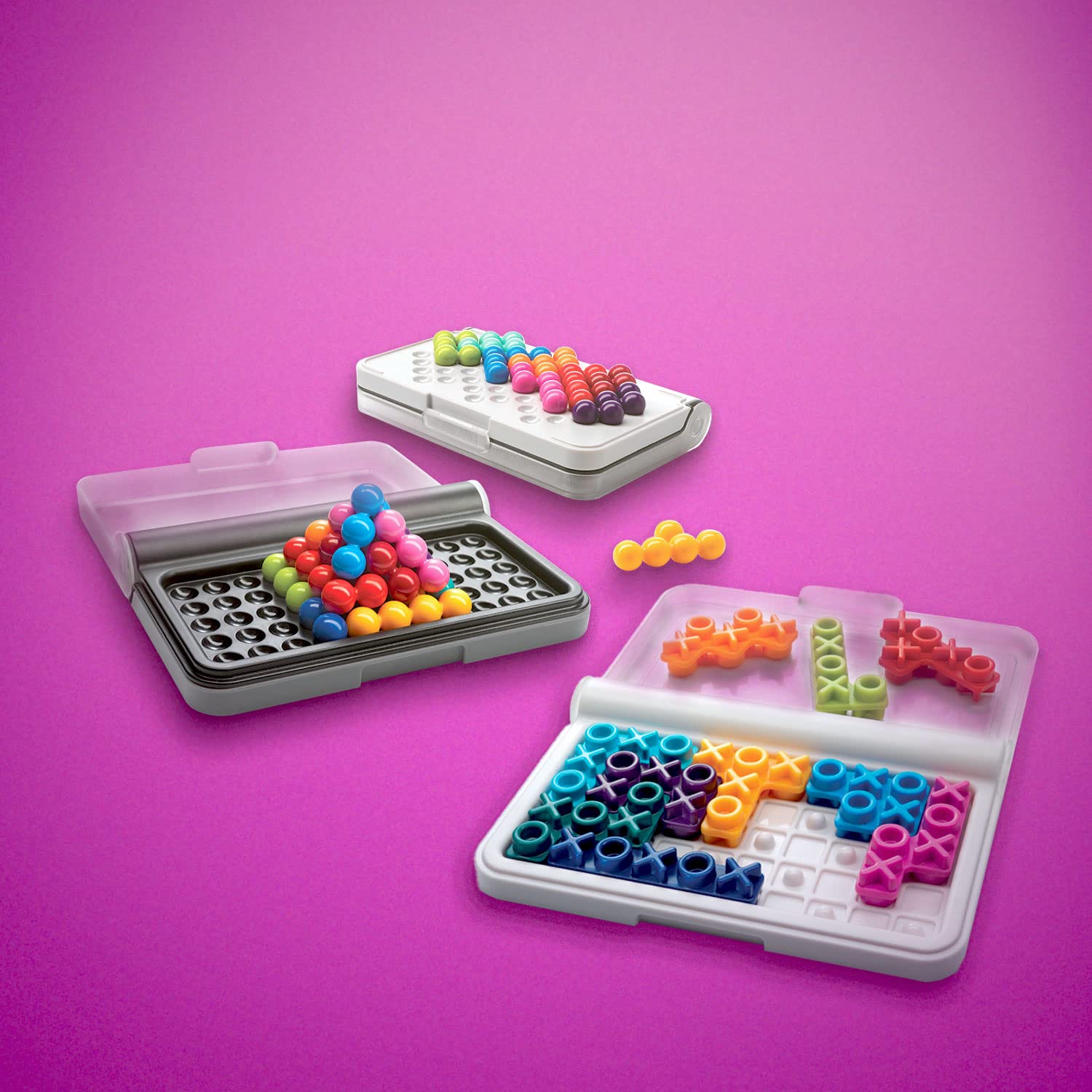 Smart Games - Iq Puzzler Pro + Iq XOXO | Juegos De Mesa Niños 6 Años | Juegos Educativos 6 Años | Juego de Mesa De Lógica para Niños | Juego Infantiles