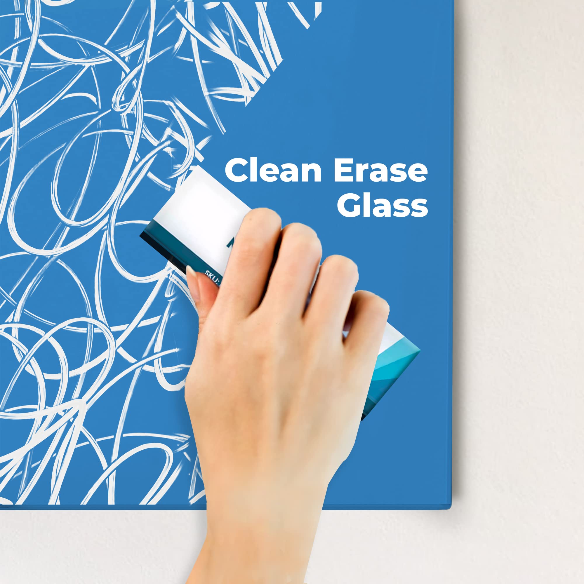 Fab Glass & Mirror 磁気ガラスドライイレースボード フレームレス 
