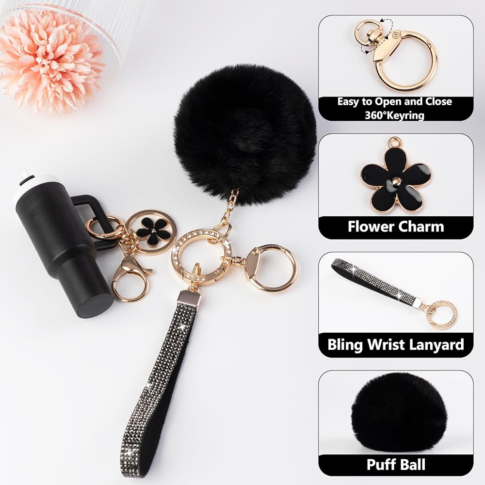 Mini Stanley Cup Keychain, Mini Tumbler Keychain Chapstick Holder