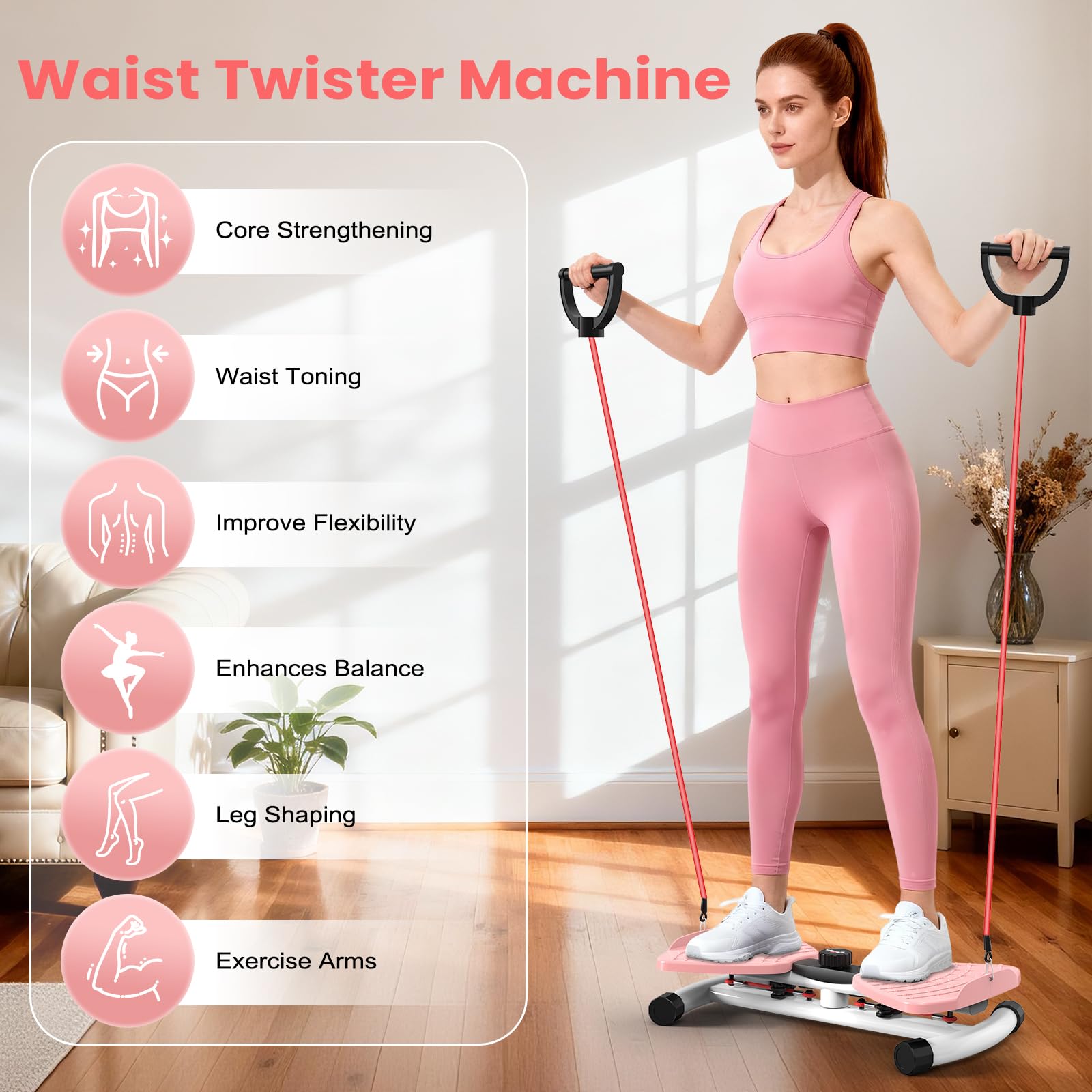 RELIFE REBUILD YOUR LIFE Waist Twister Giratorias Entrenador Abdominal Twister de Cadera Aparato Deportivo Para Casa Entrenamiento del Tronco Power Twist Máquina de tablas giratorias
