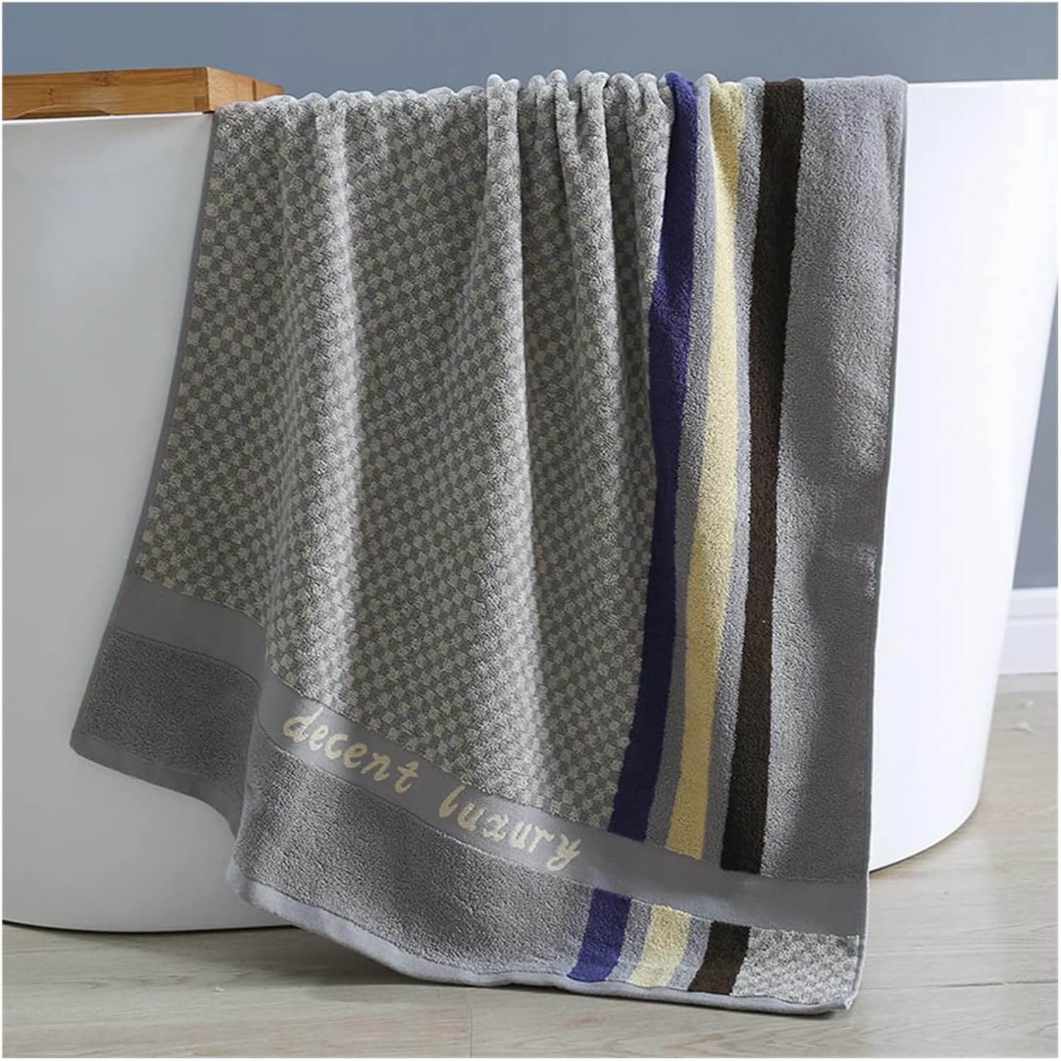 Bathroom Sets Dry Hair Towels Blank Products spa Towels Face Travel Towels (Color : Light Grey Bath towe)