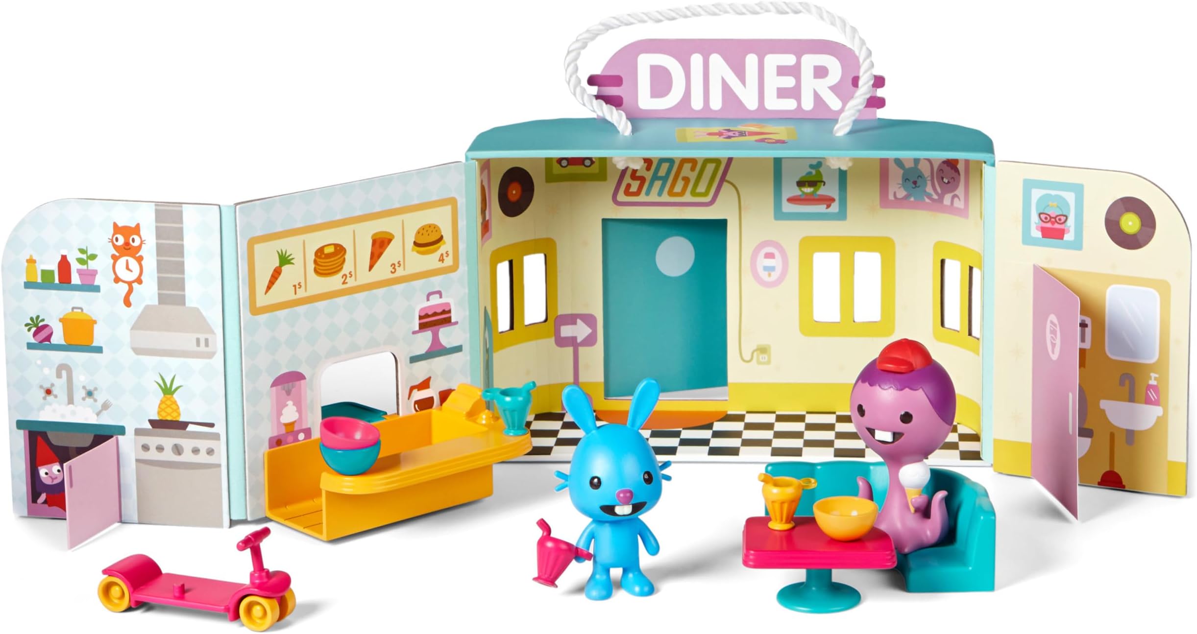 Sago Mini 6041227 "Jack's Diner" Portable Playset