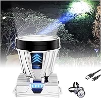 Vista 1 de Linterna frontal recargable súper brillante de alta potencia, lámpara LED recargable 2023, linterna frontal portátil impermeable para exteriores