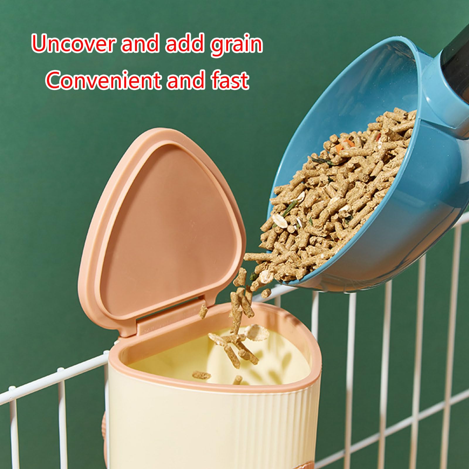Générique 3 pièces d ' Alimentation en Foin pour Petit Lapin de Compagnie Suspendu Cage d ' Alimentation en Foin Bol de Nourriture d ' Alimentation Automatique pour Chinchillas pour Petits Animaux de